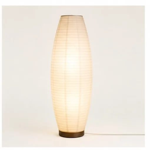 Paper Shade Uplight — Chrome